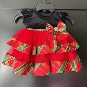 NWT Bonnie Baby holiday dress with diaper cover size 3-6 months